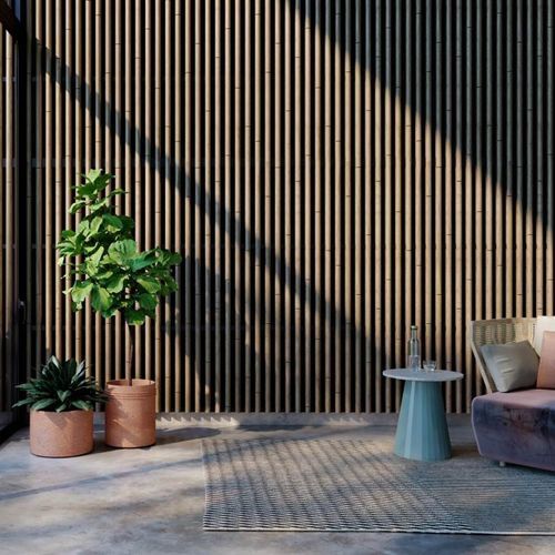 Акустическая панель для подвесных потолков - LINEA BAMBOO - LAUDESCHER - из дугласовой пихты / из цельной древесины / из дуба
