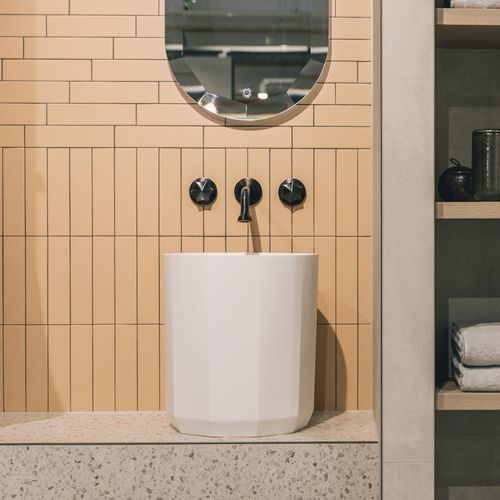 Настольная раковина - BLOOM - Condor - из Solid Surface / матовая отделка / круглая