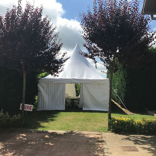 Квадратный шатер - ABRI FESTIF®  - Socotex - Abritez-vous chez nous - из ПВХ / из полиэстера / из стали