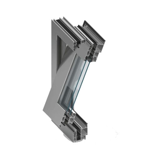 Оконный профиль из алюминия - MB-60 PIVOT - Aluprof S.A - акустический / с термовкладышем