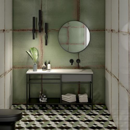Плитка из керамогранита - LOOKBACK - Land Porcelanico - рельефная / для интерьера / для наружного применения