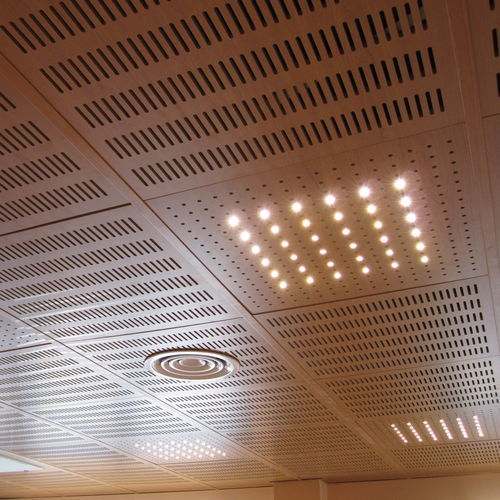 Акустическая панель для потолков - IDEALED - Ideatec Advanced Acoustic Solutions - для подвесных потолков / из МДФ / из фанерованной древесины