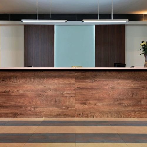 Модульная административная стойка - VECTOR - Fit Interiors - из меламина / с подсветкой