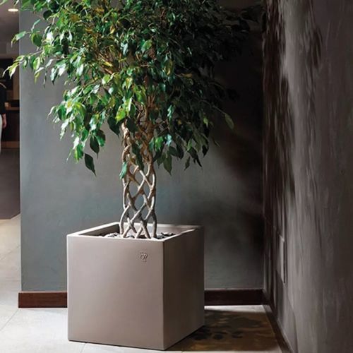 Садовый горшок из полиэтилена - PILAR - Fit Interiors - прямоугольный / куб / для профессионального использования