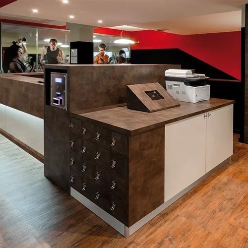 Модульная административная стойка - VEGA - Fit Interiors - из ламината / из меламина / с подсветкой