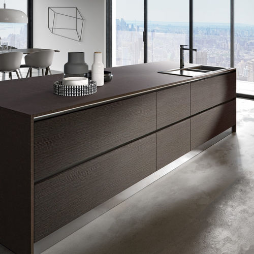 Современная кухня - KAPPA : COMPOSITION 01 - ARMONY CUCINE - из дерева / из меламина / островного типа