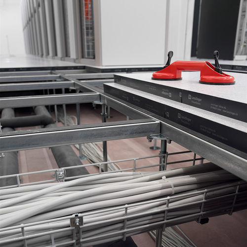 Конструкция для технического пола из металла - TYPE 8 - Lenzlinger Access Floors - с высоким сопротивлением / для интерьера