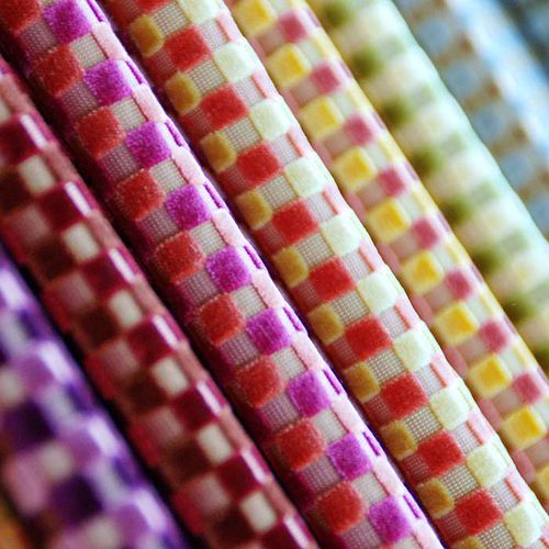 Обивочная ткань - DAMN CHIC - Joseph Noble Textiles - в клетку / из бархата / контрактная