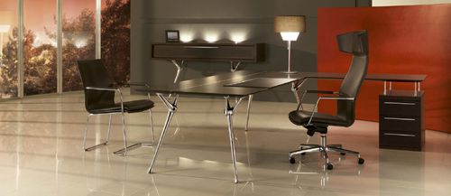 Директорский рабочий стол - GENESIS - Codutti Furniture Srl - современный / из дуба / из стали