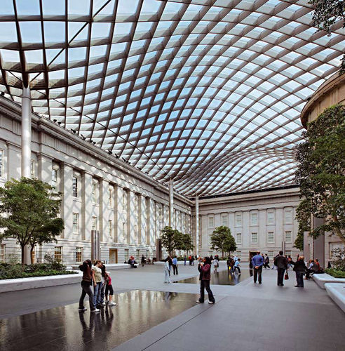 Стеклянная крыша из стали - ROBERT AND ARLENE KOGOD COURTYARD - Josef Gartner