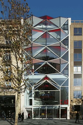 Панельная тонкостенная перегородка - C42 VITRINE MONDIALE DE CITROËN - Josef Gartner - из металла и стекла / из нержавеющей стали