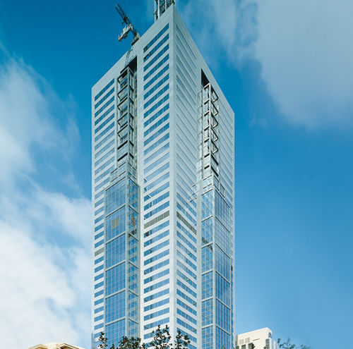 Тонкостенная перегородка из алюминия и стекла - COLLINS STREET - Permasteelisa - из стекла