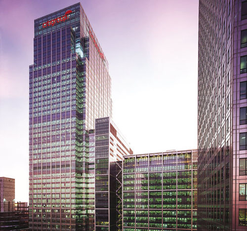 Панельная тонкостенная перегородка - CANADA SQUARE - Permasteelisa - из алюминия и стекла / из нержавеющей стали