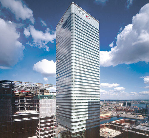 Панельная тонкостенная перегородка - CANADA SQUARE - Permasteelisa - из металла и стекла / прозрачная