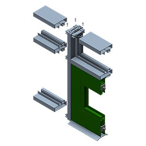 Дверной профиль из алюминия - 3100 - ARCH Aluminum & Glass Co., Inc. - с высоким сопротивлением / для обеспечения безопасности