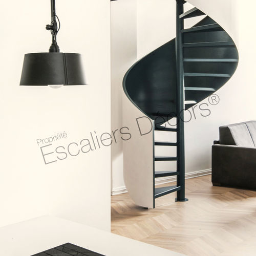 Винтовая лестница - ZAHA DH130 - ESCALIERS DECORS - с металлическими ступеньками / конструкция из лакированной стали / для бытового использования