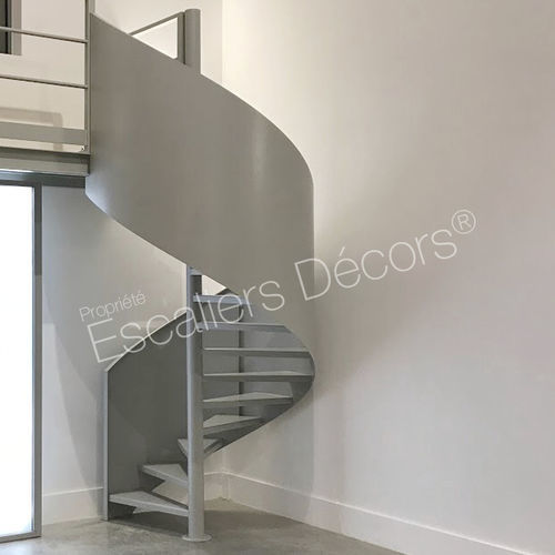 Винтовая лестница - ZAHA DH110 SPIR'DÉCO®  - ESCALIERS DECORS - с металлическими ступеньками / конструкция из лакированной стали / для бытового использования