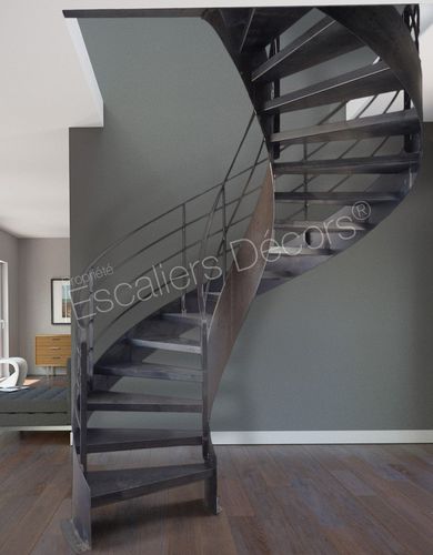 Спиральная лестница - LOFT DH120 SPIR'DÉCO® Flamme - ESCALIERS DECORS - с металлическими ступеньками / стальная конструкция / для бытового использования