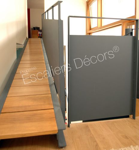 Мосток из дерева - DH53  - ESCALIERS DECORS - из стали / для интерьера / с балками