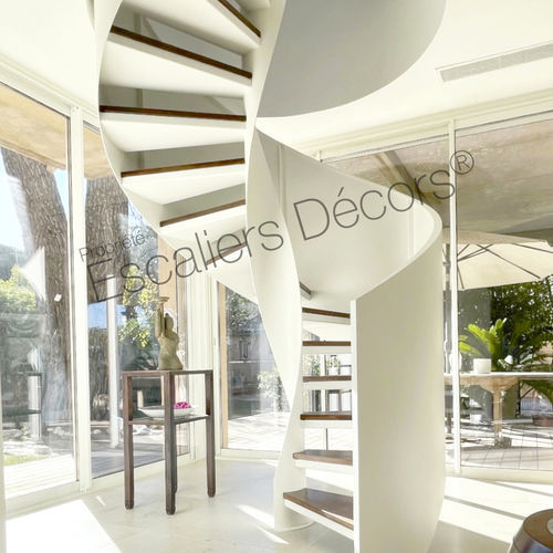 Винтовая лестница - ZAHA FLAMME DH199 - ESCALIERS DECORS - с деревянными ступеньками / с металлическими ступеньками / металлическая конструкция