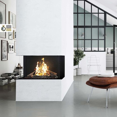 Газовый камин - VISIO 3-SEITIG - Attika Feuer AG - встраиваемый / с 3 поверхностями / с закрытой топкой