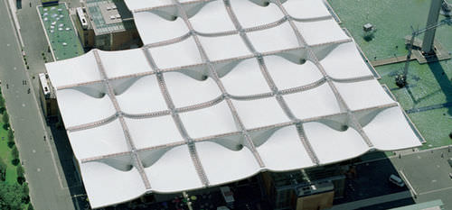 Натяжная конструкция на металлическом каркасе - EXPO 2000 - Hightex - для покрытий / с мембраной из ЭТФЭ / для организации мероприятий