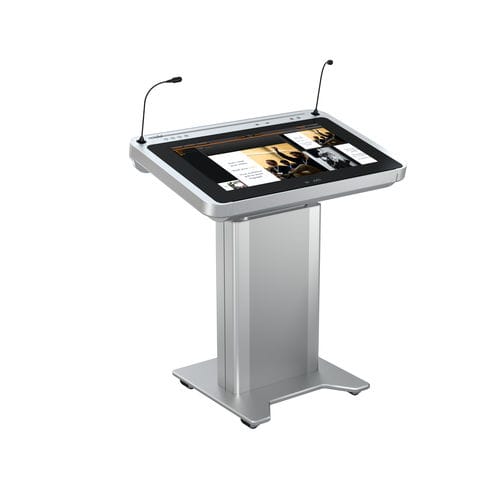 Пюпитр для конференций - ILS SYNERGY GW-W - Intelligent Lectern Systems - с регулируемой высотой / с персонализированным логотипом / обработанный