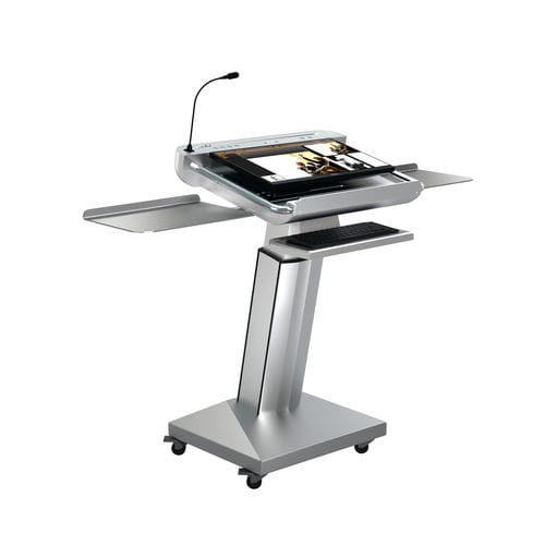 Пюпитр для конференций - ILS SYNERGY ST - Intelligent Lectern Systems - с регулируемой высотой / с персонализированным логотипом / обработанный