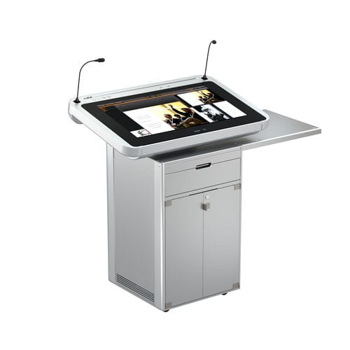 Пюпитр для конференций - ILS SYNERGY GK - Intelligent Lectern Systems - с регулируемой высотой / с персонализированным логотипом / обработанный