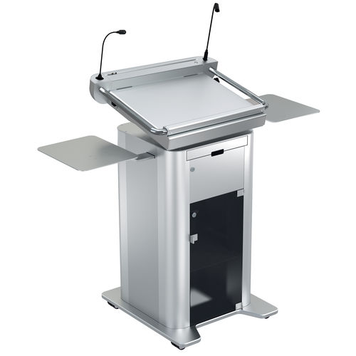 Пюпитр для конференций - ILS NAVIGATOR AC - Intelligent Lectern Systems - с регулируемой высотой / с персонализированным логотипом / обработанный
