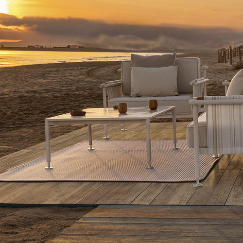 Современный журнальный столик - Hamptons  - VONDOM - из ламината высокого давления / с основанием из алюминия / с основанием из полированного алюминия