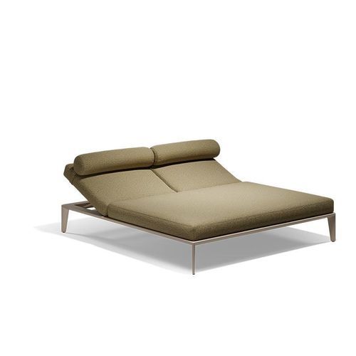 Современный полудиван - PASADENA - VONDOM - из алюминия / из акриловой ткани / для наружного применения