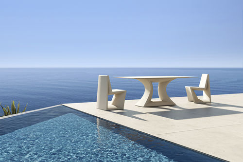 Современный стол - REST - VONDOM - из полиэтилена / с основанием из полиэтилена / прямоугольный