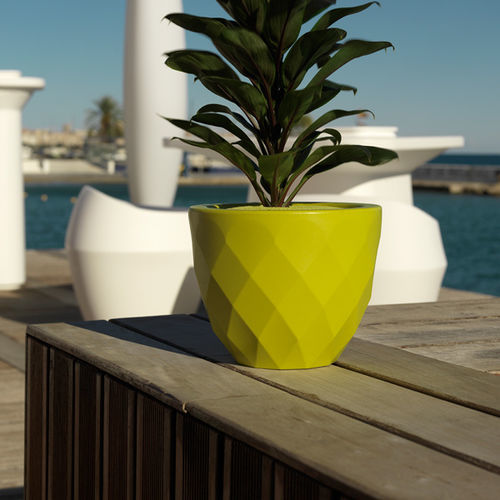 Садовый горшок из полиэтилена - VASES - VONDOM - круглый / с подсветкой / для бытового использования