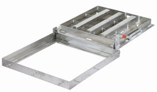 Смотровой люк для напольной поверхности - U.S.F. Fabrication Inc. - квадратный / из металла / для системы домашней автоматизации