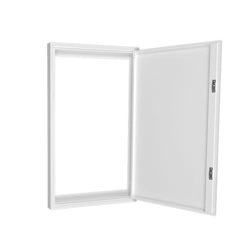 Смотровой люк для перегородки - EX16-120-MD-PF-BL-8TRI - Exitile - прямоугольный / из металла