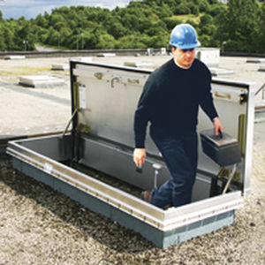 Смотровой люк для крыши - L-50TB - Bilco UK - прямоугольный / из алюминия / с лестницей