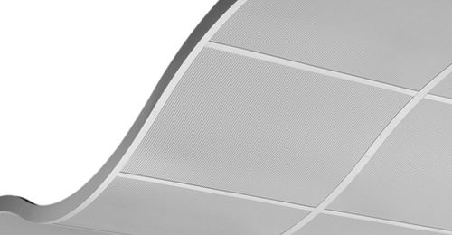Подвесной потолок из металла - CURVGRID™: TWO-DIRECTIONAL  - CHICAGO METALLIC CORPORATION - из плит / изогнутый