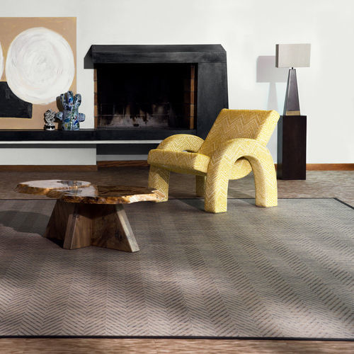 Современный ковер - GRAPHIC - HERRINGBONE  - BOLON - c геометрическим рисунком / из полиэстера / из ПВХ