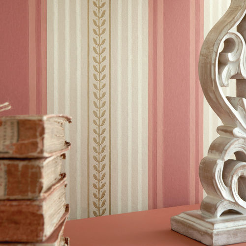 Классический обои - MADDOX ST - The Little Greene - в полоску / имитация ткани / синий