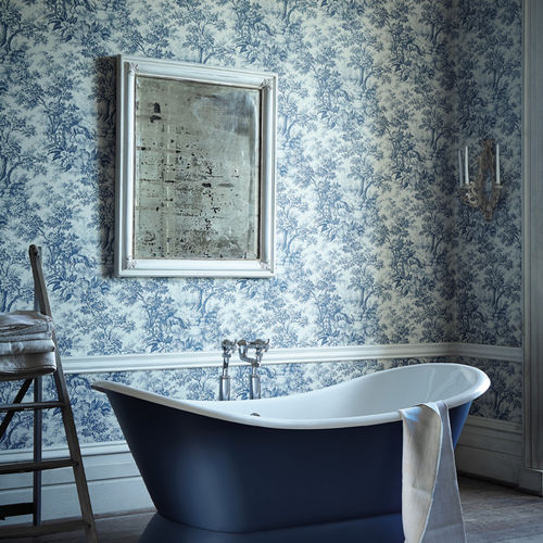 Классический обои - STAG TOILE - The Little Greene - в цветочек / имитация ткани / имитация обоев