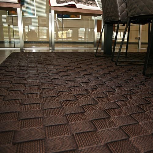 Современный ковер - ELEGANCE : GRIT NET - NATURTEX - однотонный / из хлопка / прямоугольный