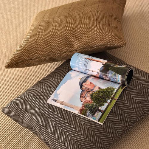 Обивочная ткань - HERRINGBONE : A-750 - NATURTEX - настенная / в полоску / из хлопка