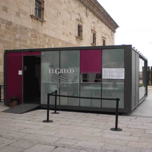 Коммерческий киоск - GRECO - ESTEVA BARCELONA - для наружного применения / из нержавеющей стали / из стекла