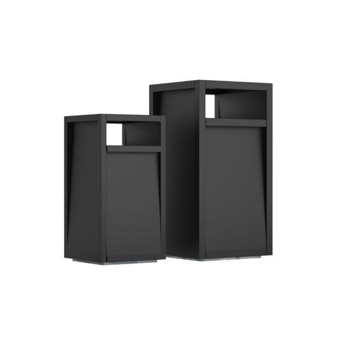 Общественный мусорный контейнер - Frame - NOLA INDUSTRIER - из стали, покрытой порошком / из цинка / на колесиках