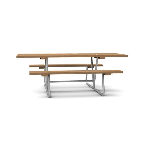 Современный стол для пикника - Bänkbord Stål - NOLA INDUSTRIER - из сосны / из стали, покрытой порошком / из цинка