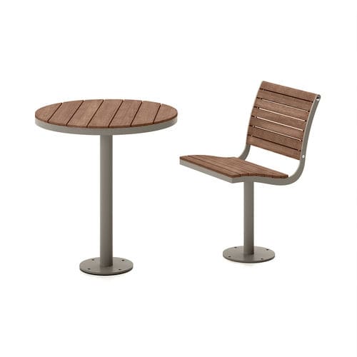 Современный комплект стол - стулья - Parco Table and Chair  - NOLA INDUSTRIER - для наружного применения / для интерьера / из бука