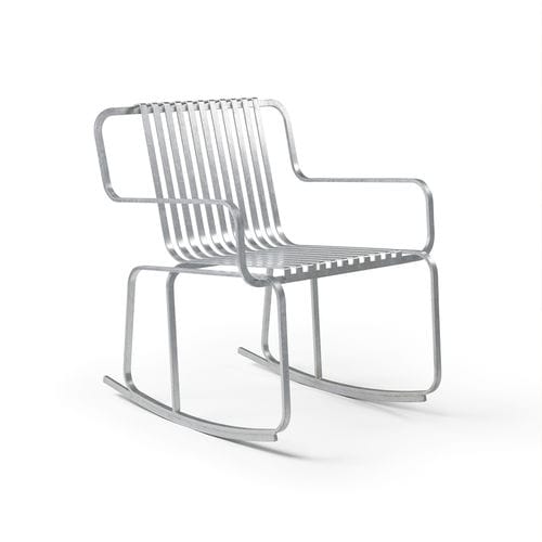 Современное кресло - Verv Rocking Chair  - NOLA INDUSTRIER - из стали / из гальванизированной стали / из стали