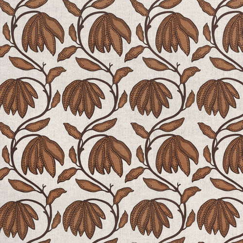 Современный обои - DESERT FLOWER - Thibaut - в цветочек / синий / белый
