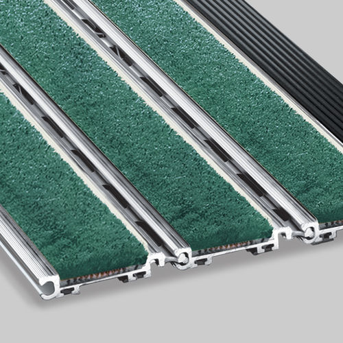 Входной мат для профессионального использования - M2 - CS - Construction Specialties - из алюминия / с защитой от загрязнений / с профилями